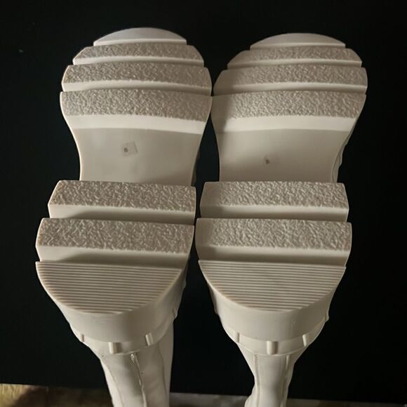 NWT Steve Madden leather barclay sand boots 8 - Picture 6 of 8